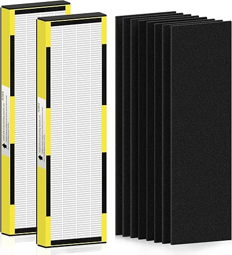FLT4825 Filtro HEPA B de repuesto para purificador de aire Guar.dian AC4825 AC4300 AC4800 AC4900 AC4850, 2 filtros HEPA y 8 prefiltros