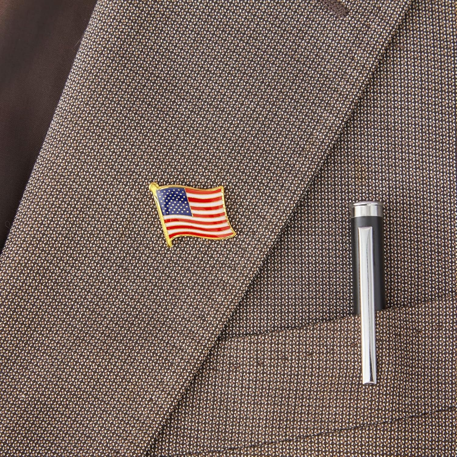 Juvale American Flag Lapel Pins (USA, Bulk, 24 Pack)