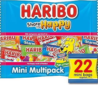 HARIBO Share the Happy 22 x 16g Mini Bags Party Multipack, 352g