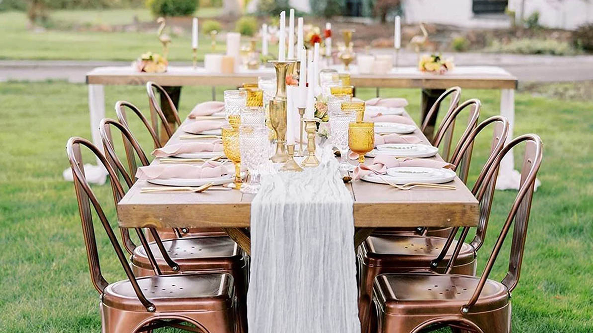 Tischläufer Baumwollgaze 90x400 Cm - Beige, Boho-Stil, Für Hochzeiten, Partys & Deko
