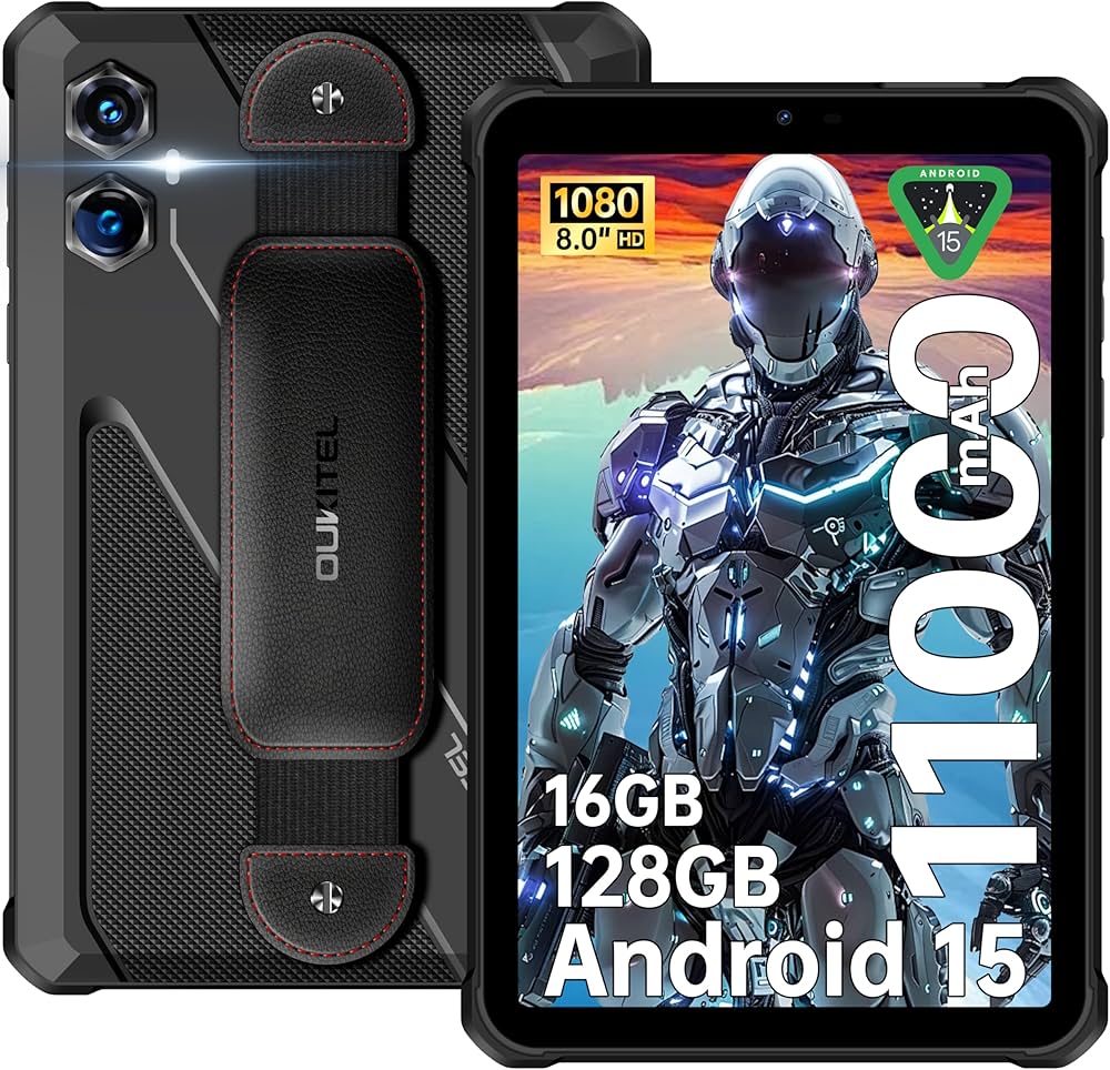 Amazon.co.jp: OUKITEL RT3 Plus Android15 防水タブレット 8インチ Amazon.co.jp: OUKITEL RT3 Plus Android15 防水タブレット 8インチ