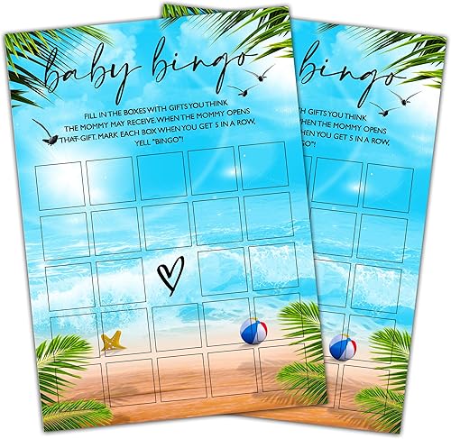 Miniatura 8 de Cazhes Juego de fiesta de baby shower, bingo de flores silvestres para baby shower, 25 juegos de revelación de género para bebés, suministros de