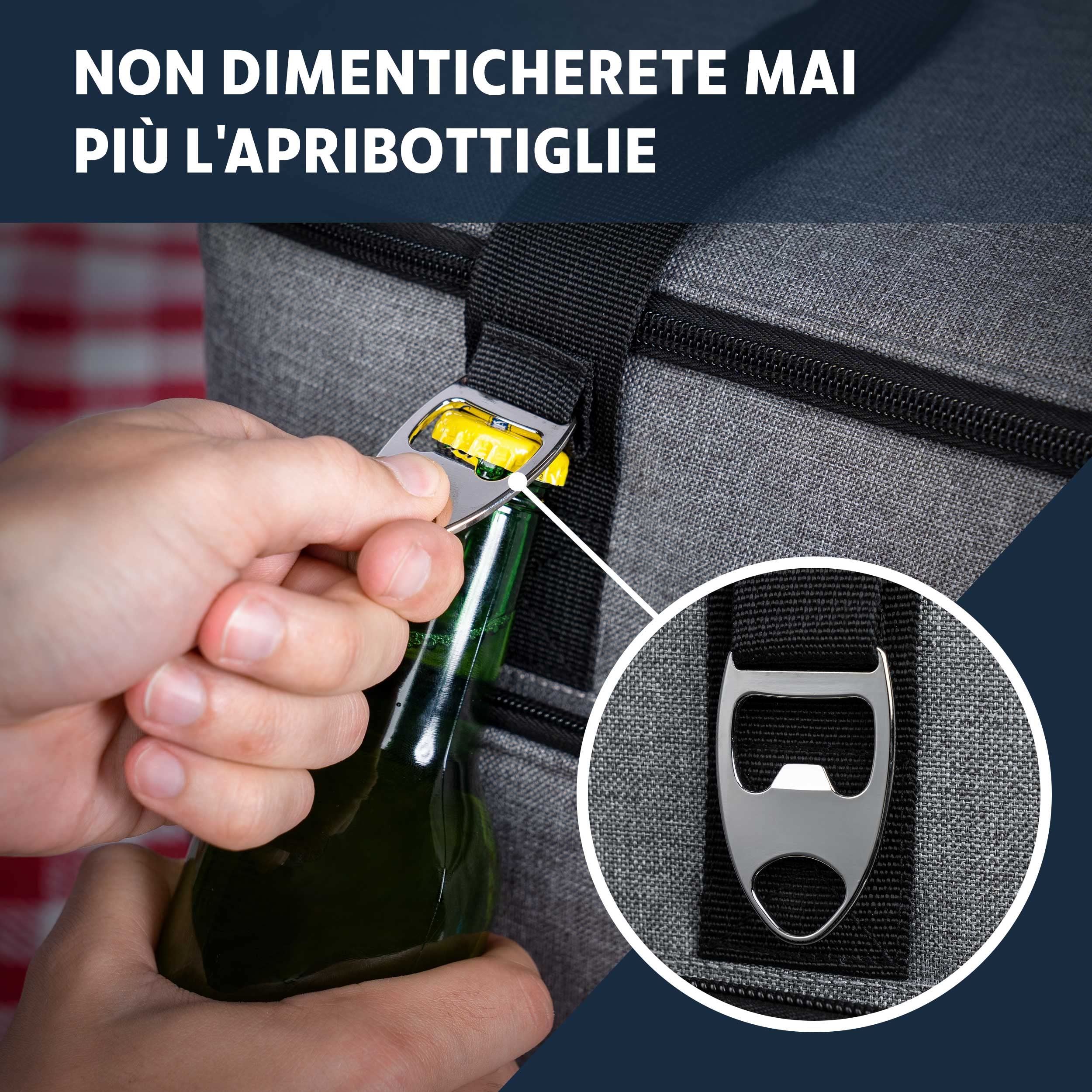 Obics Borsa termica porta pranzo 20 e 30 litri - Frigo isoterma portatile per alimenti, ufficio, picnic e da viaggio - Borsa-Frigo rigida e termiche isolata
