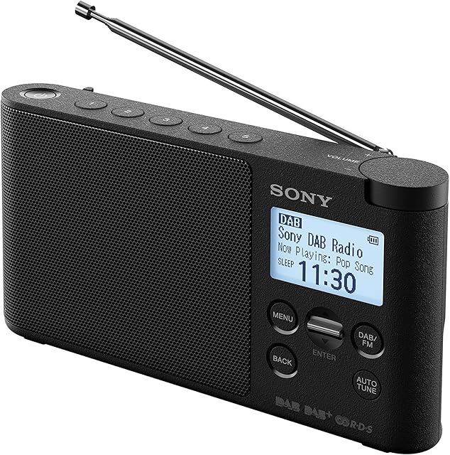 Sony XDR-S41D Portable DAB/DAB+ Wireless Radio with LCD Display - Black