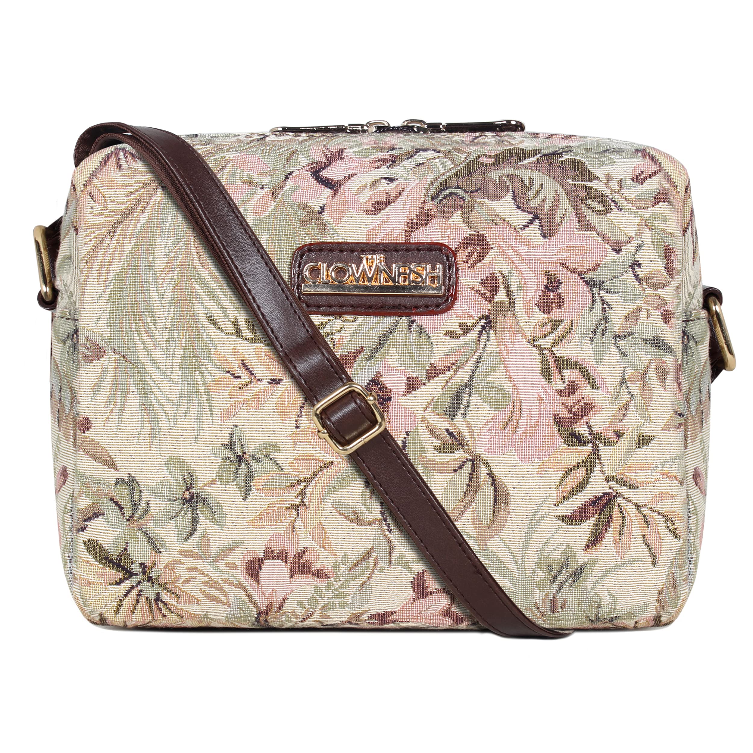 THE CLOWNFISH Adelina Series Sling for Women Faux Leather Casual Ladies Single Shoulder Bag For Women Crossbody Bag for College Girls