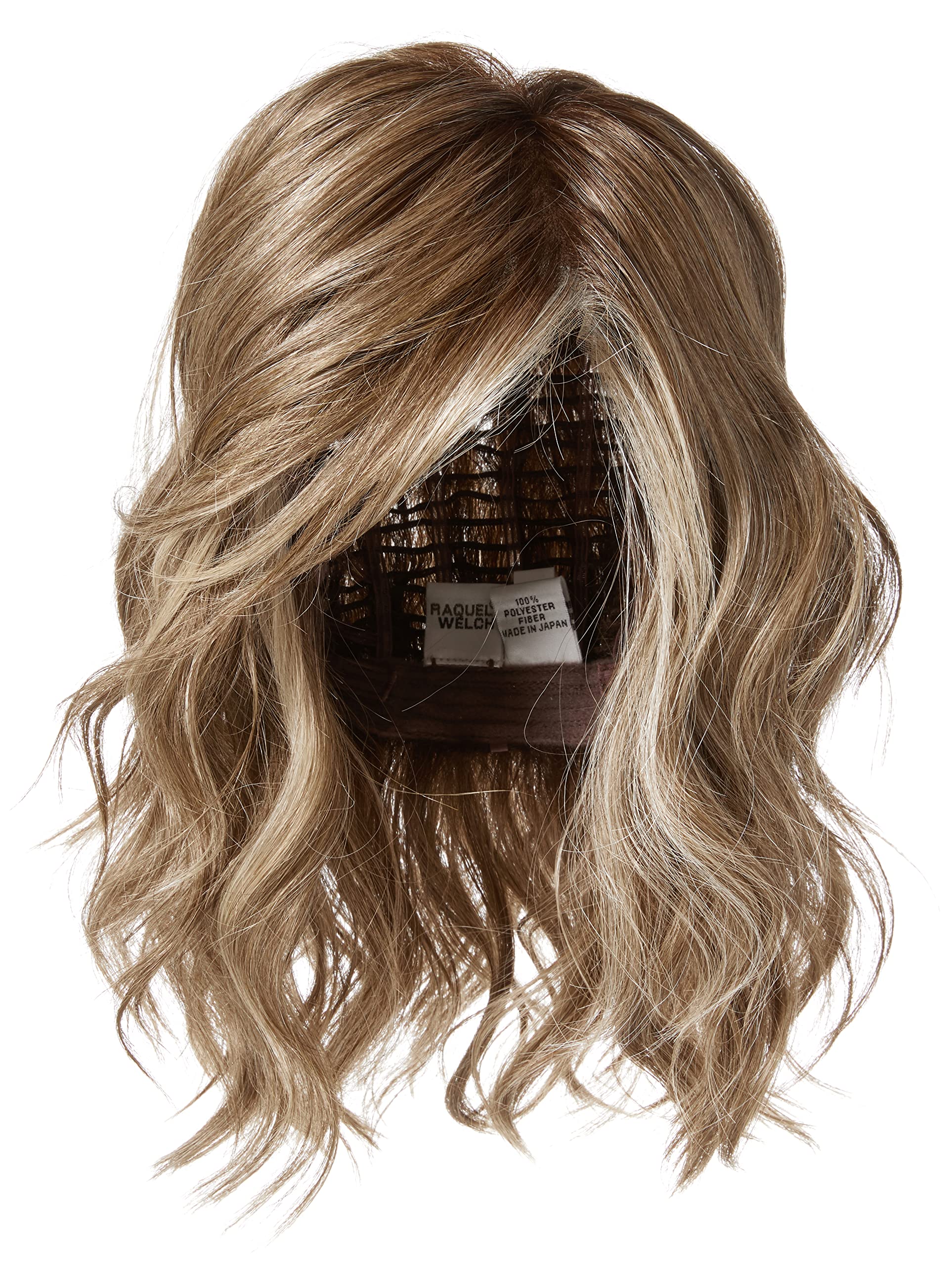 Hair u wear Raquel Welch Editor's Pick Warstwowa peruka bob do ramion, duży rozmiar bazy, SS10/22, Iced Cappuccino