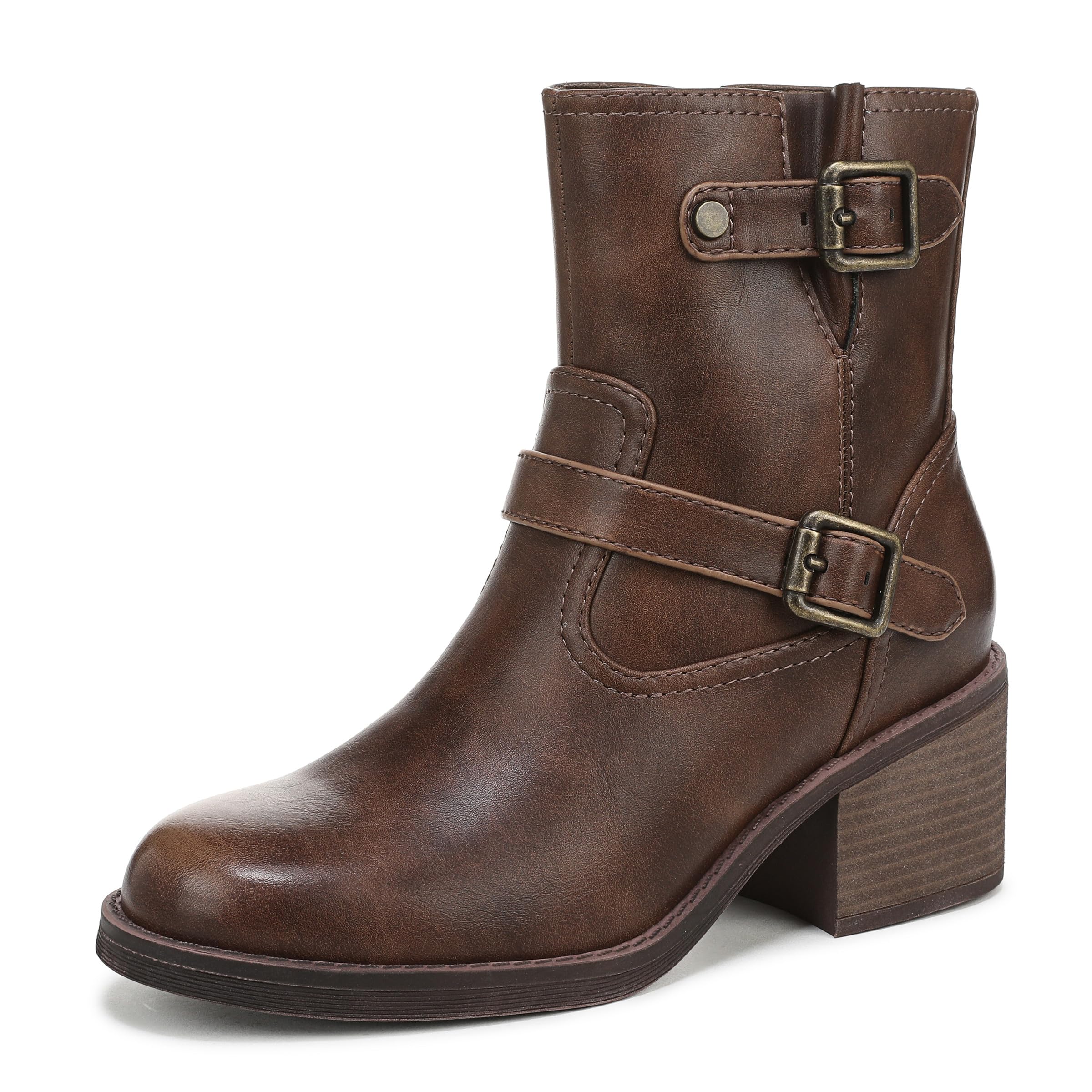 Blowfish Malibu Women's Maeve Heeled Ankle Boot, Whiskey Brown, Medium Fit, UK 5