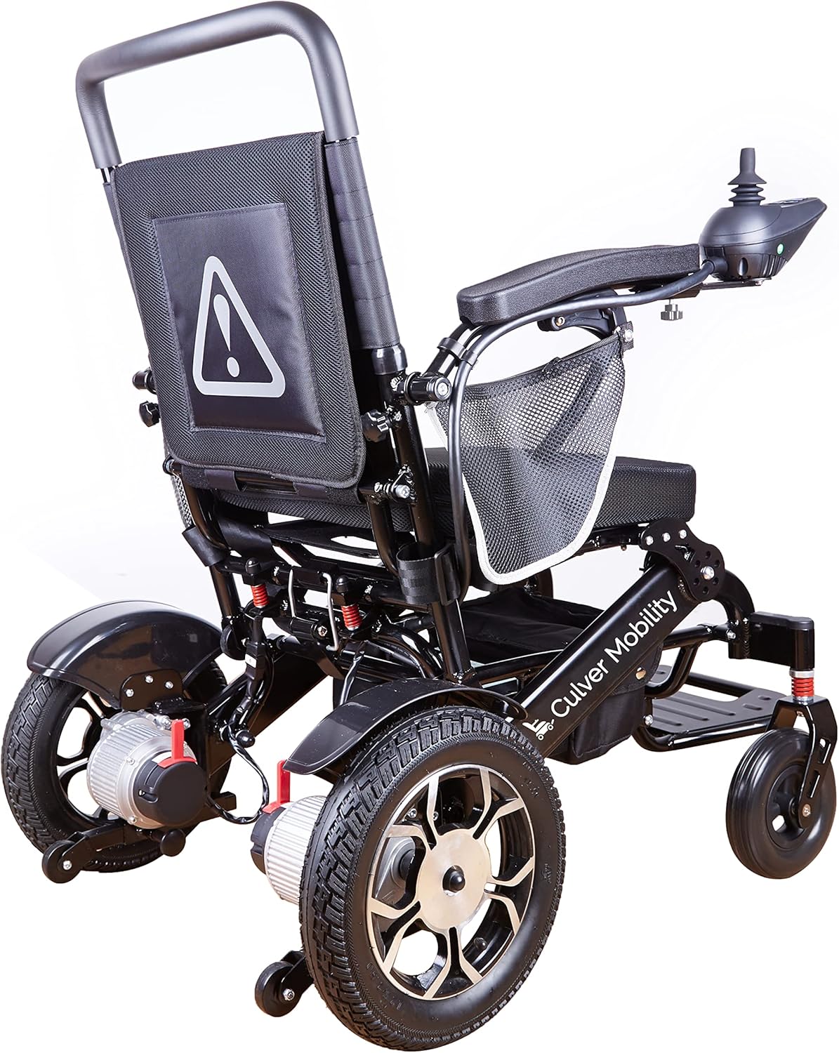 Culver Mobility Wolf Electric Wheelchair for Adults, All Terrain Lightweight Foldable Wheelchairs XL ,Power Motorized Electric Wheel Chair, Comfortable Remote Control Mobility Aid (Black) : Health & Household