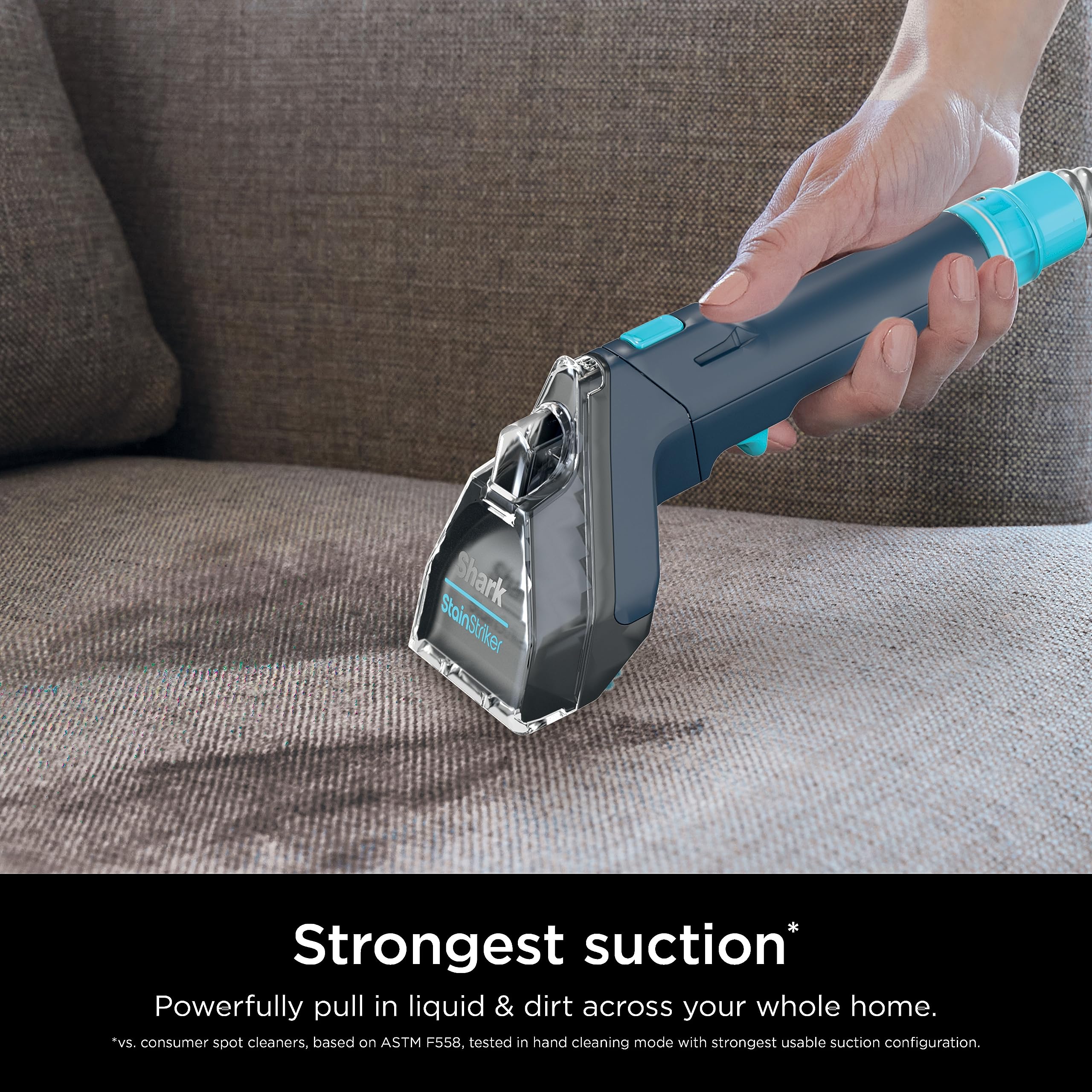 Shark StainStriker Portable Carpet & Upholstery Cleaner - Spot, Stain, & Odour Eliminator - Carpets, Area Rugs, Couches, Navy, PX200C (Canadian Edition) Product Image 2