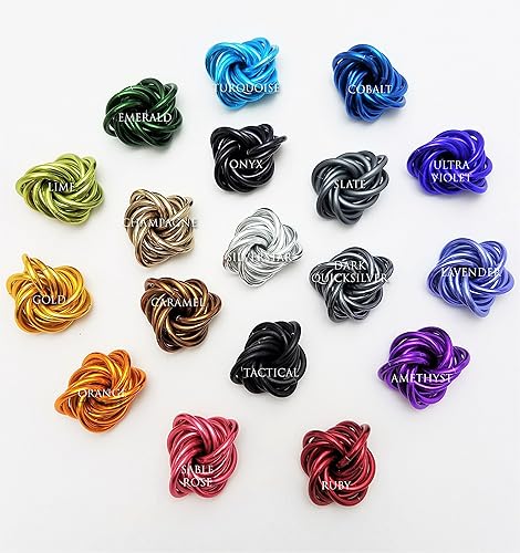 Miniatura 41 de Möbii Fidget Ball (Solid Color): Quiet Mobius ADHD Anxiety Stim Stress Relief Toy Tool for Home Travel Office or Desk (XL(Daydream), Full, Dark Iris)