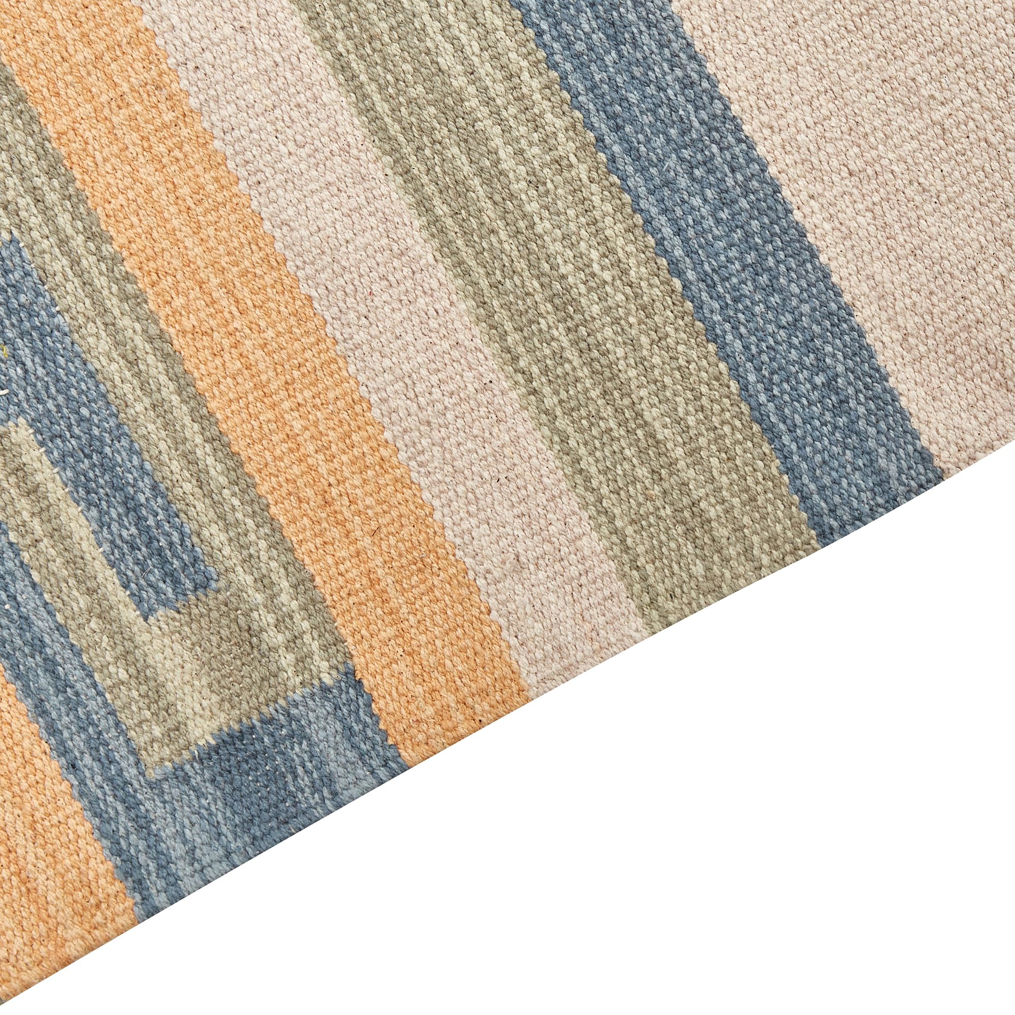 Tapis Kilim avec Motif Géométrique 200 x 300 cm en Coton Multicolore Aparan