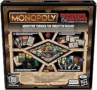 Vista 2 de Hasbro Gaming Monopoly Dungeons & Dragons: Honor Among Thieves Game, Inspired by The D&D Movie, Monopoly D&D Board Game for 2-5 Players, Ages 8 and