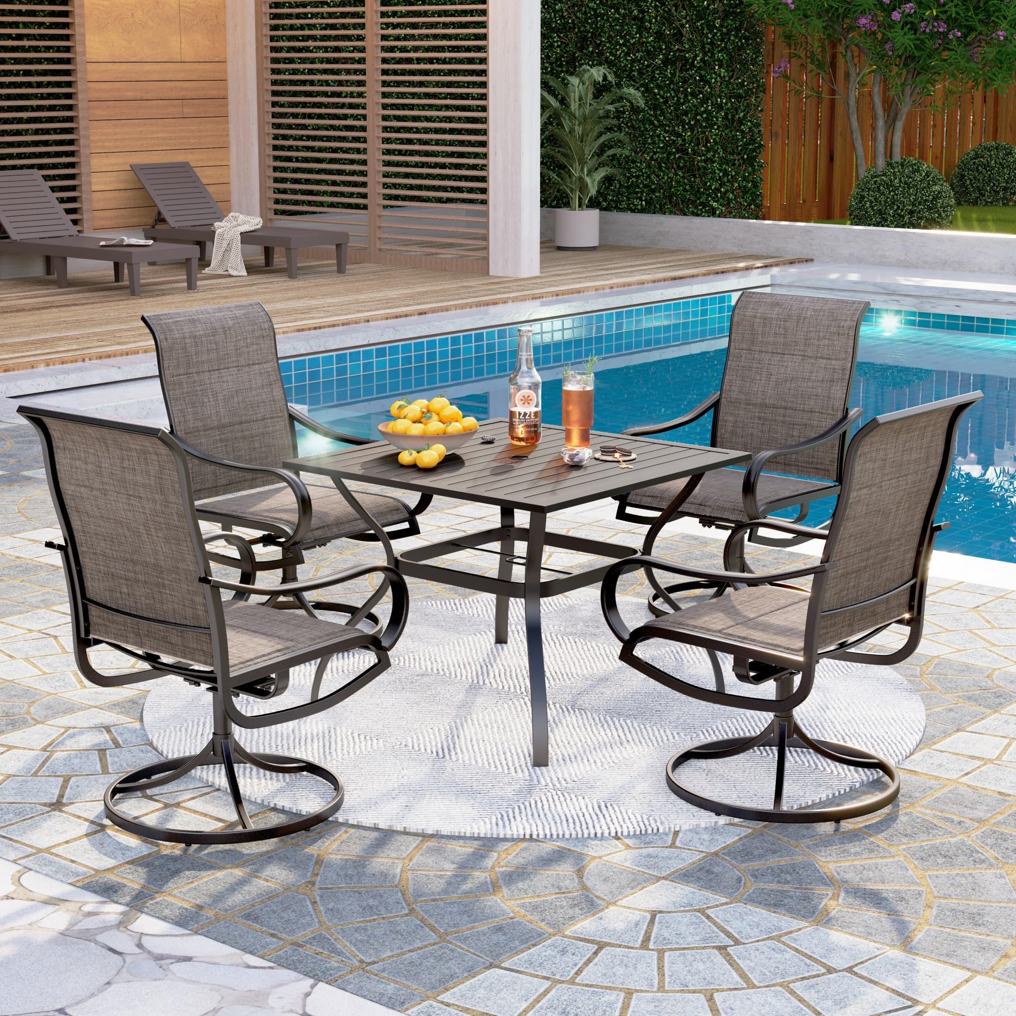 padded patio dining chairs