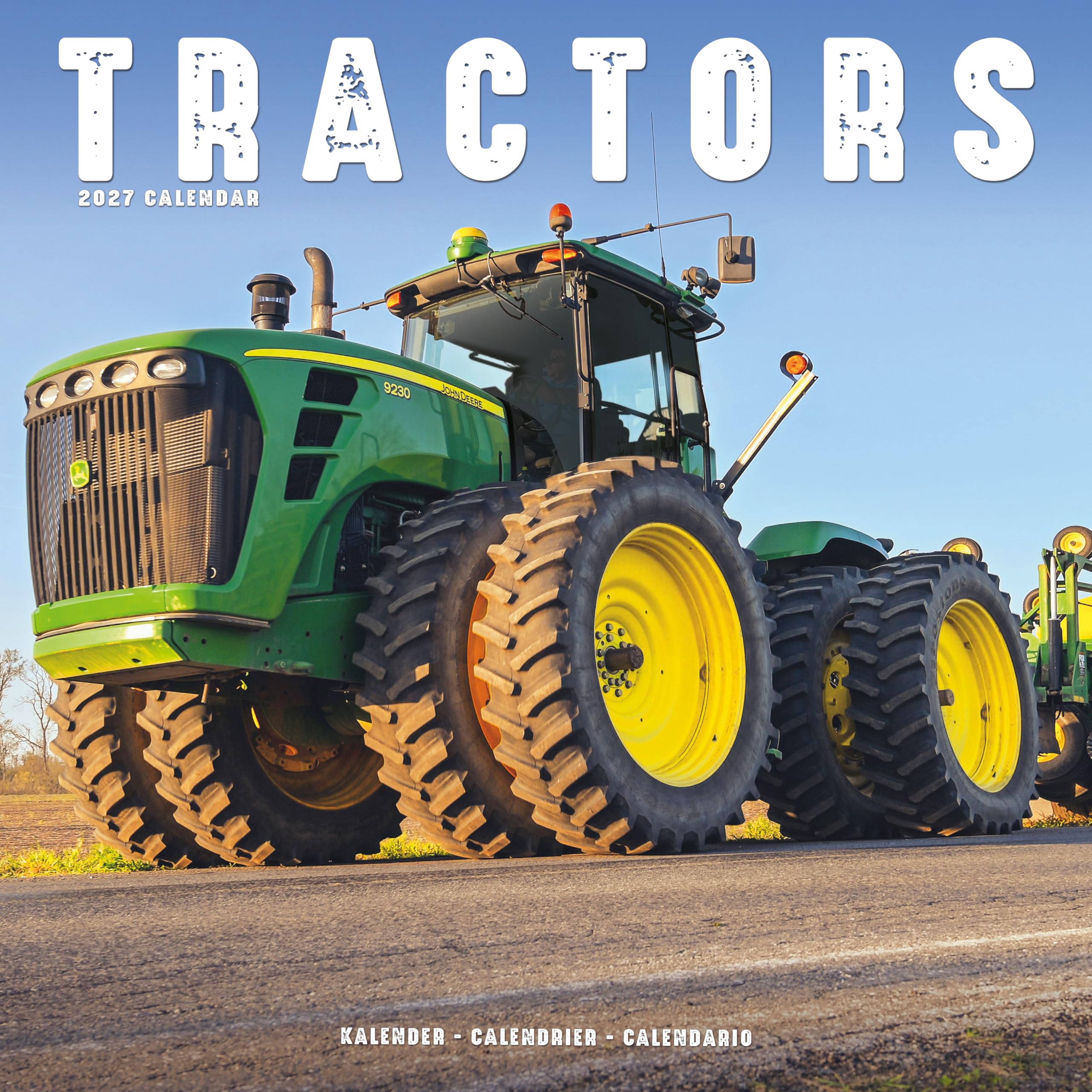 Tractors 2027 Calendar | Square Wall Calendar | Transport, Farm Gift | Plastic Free Packaging | by Avonside Publishing