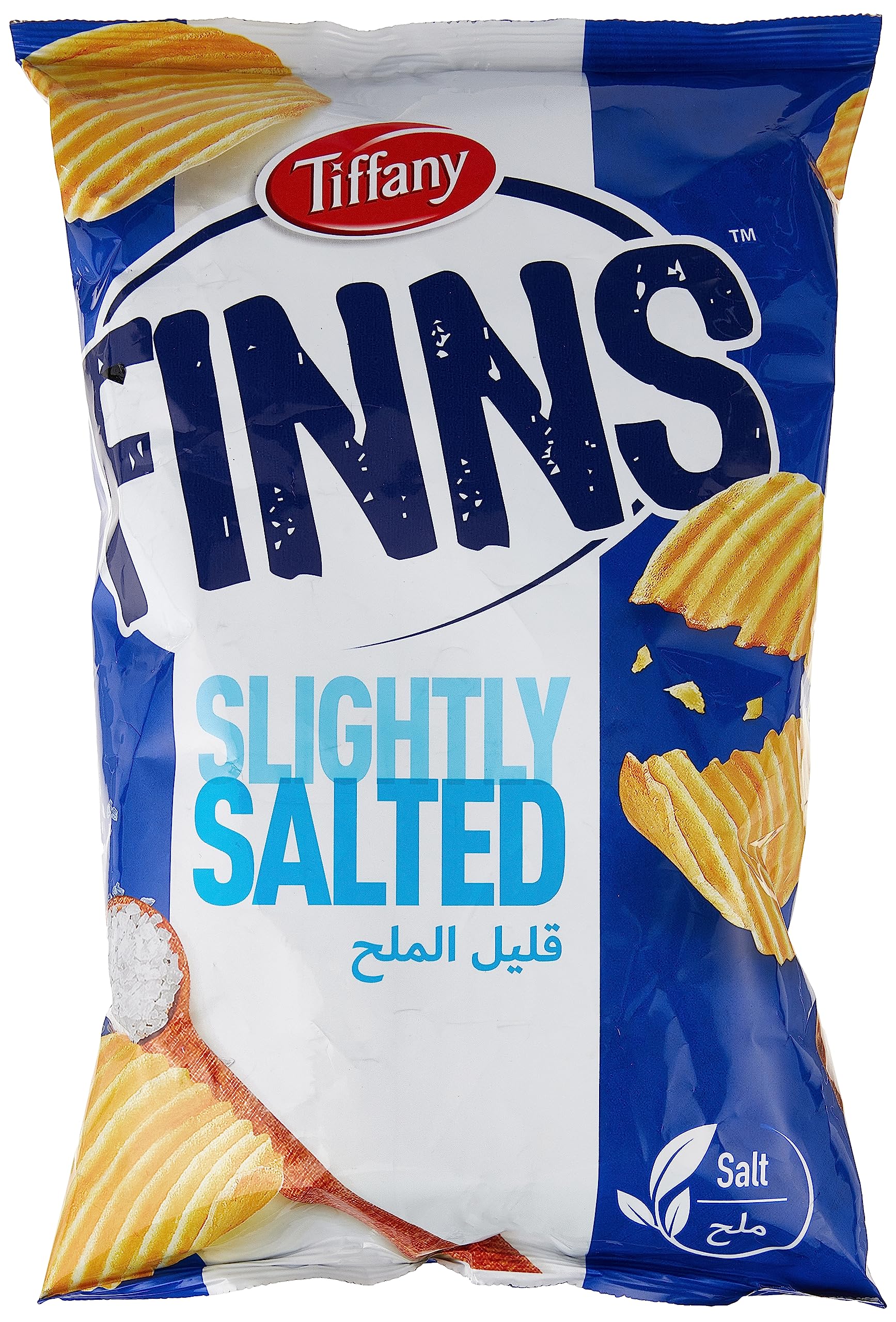 Tiffany Finns Slightly Salted Crinkled Cut Potato Chips 170g