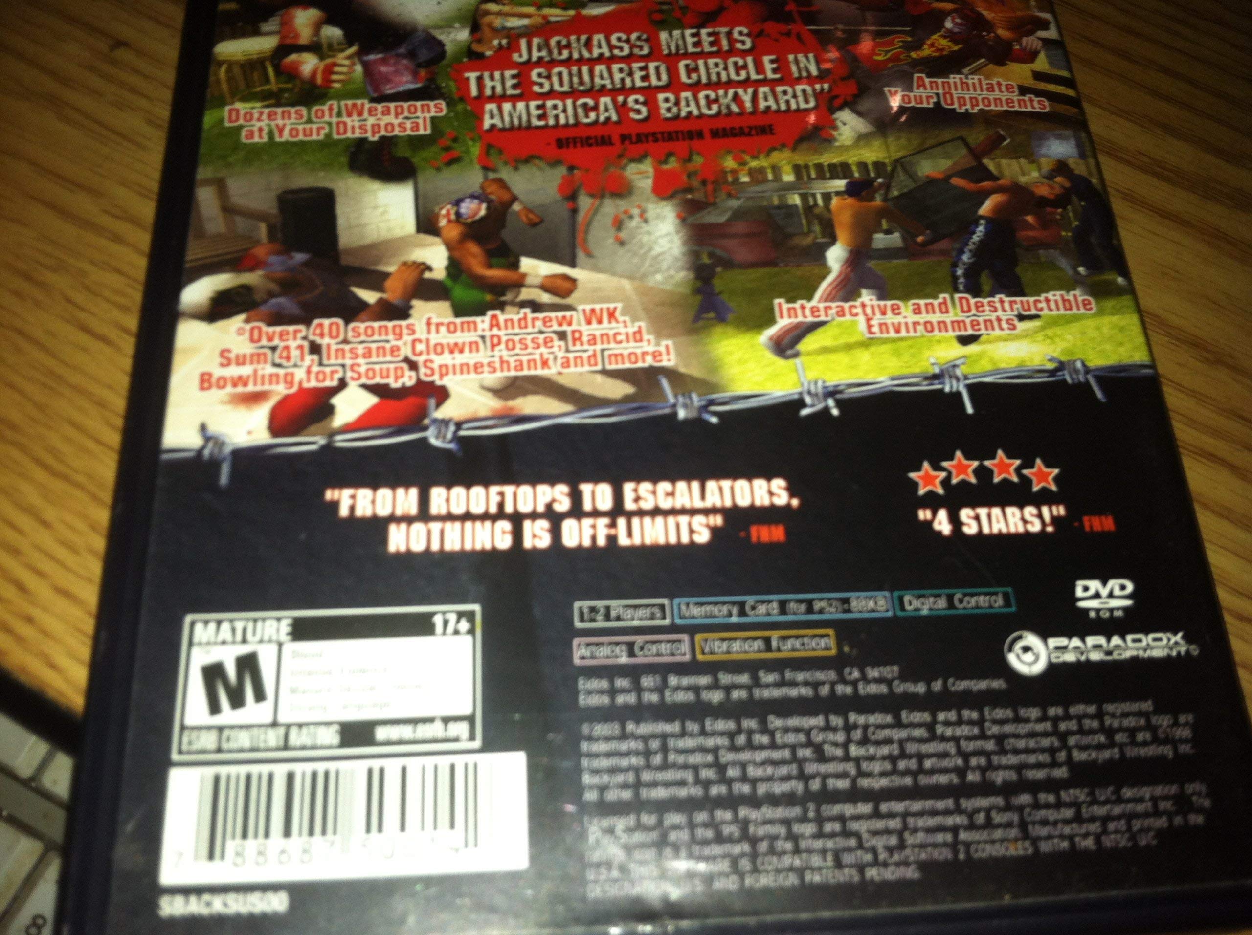 PS2 Playstation 2 PAL backyard wrestling 2 there goes the