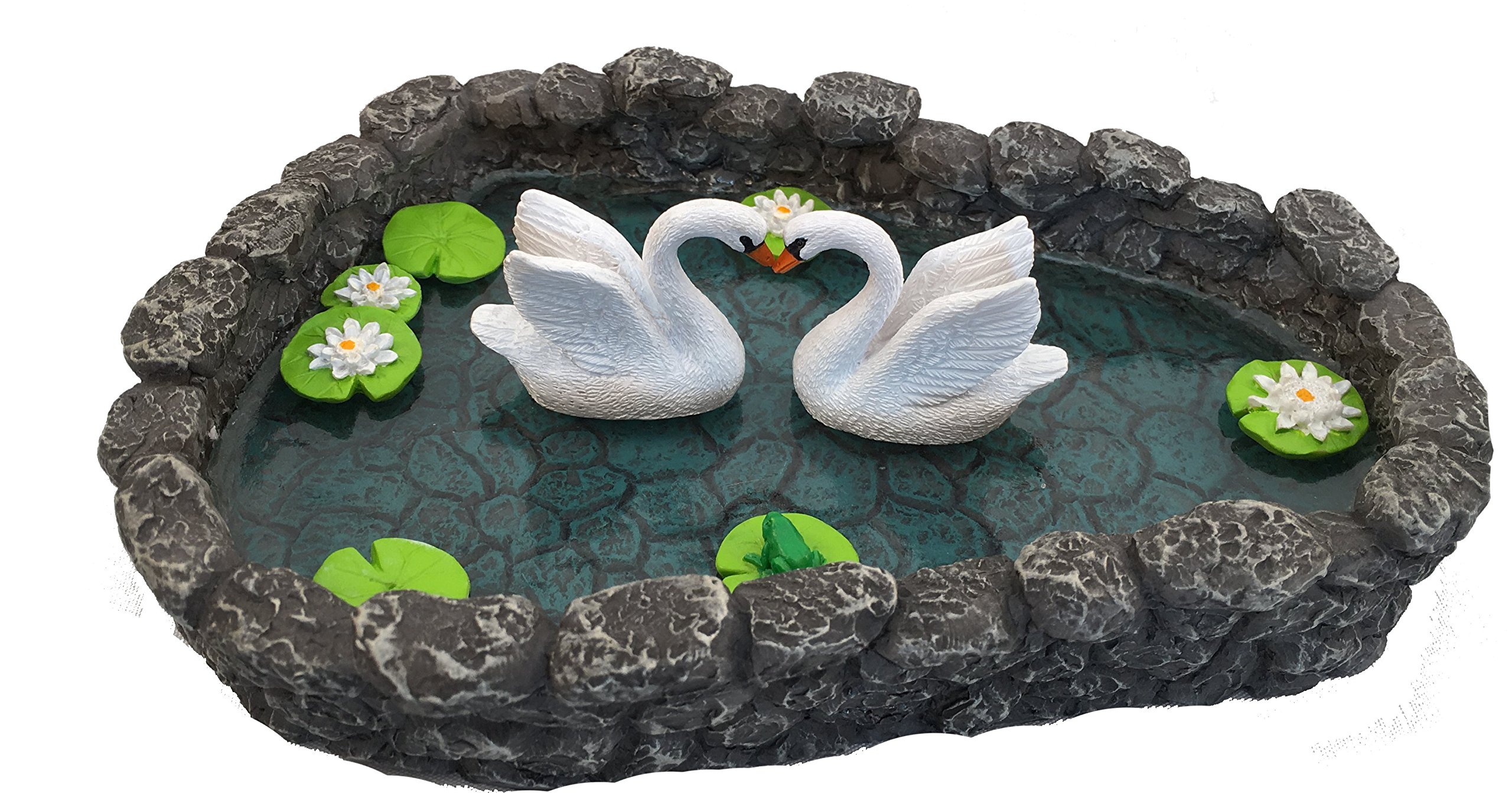 Amazon.com : GlitZGlam Mini Swan Pond - Love is in the Air