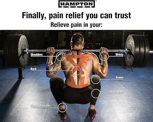 Miniatura 2 de Paquete de 2 cintas de kinesiología prémium  Cinta deportiva que apoya y protege músculos rodillas hombros y fascitis plantar impermeable e