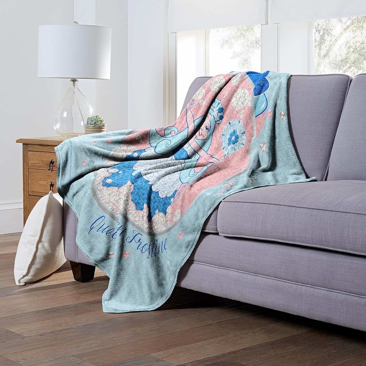 NORTHWEST Candyland Silk Touch Throw Blanket, 50" x 60", Sequined Frostine