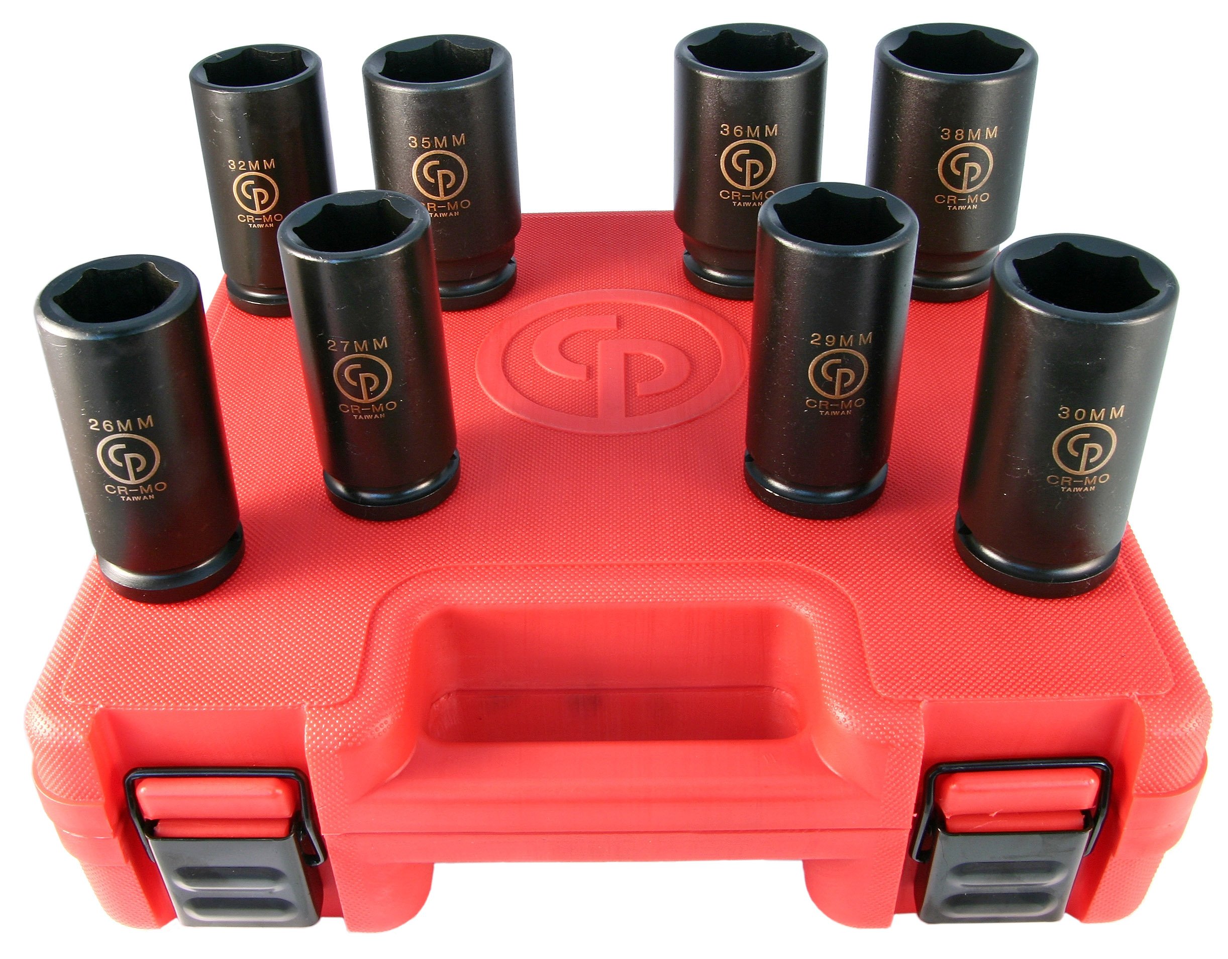 Chicago Pneumatic SS618D 3/4" Drive 8 Piece Metric Deep Impact Socket Set