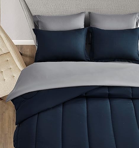 Miniatura 3 de Maple&Stone Juego de edredón individual de 5 piezas en una bolsa, juego de cama alternativo de plumón con sábanas, funda de almohada y funda,