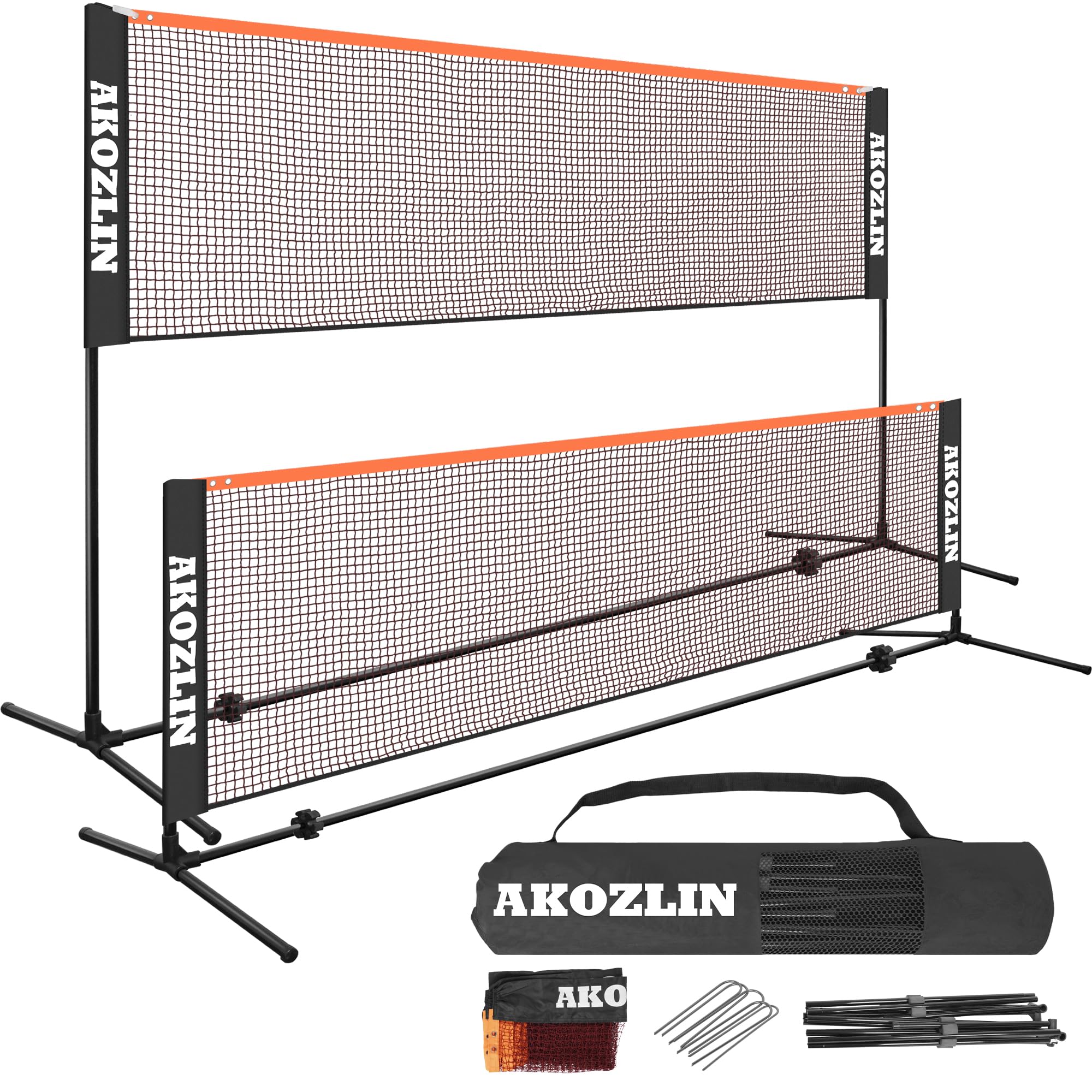 Amazon | AKOZLIN バドミントンネット ポータブル バドミントン用