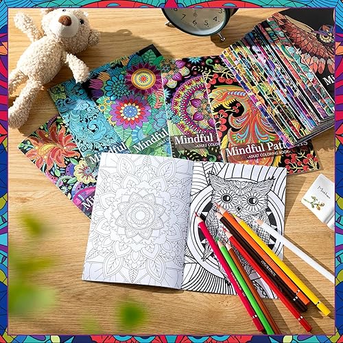 Vista 47 de Liliful 144 libros para colorear de Feliz Navidad a granel para niños, libros de actividades de invierno, recuerdos de fiesta, libro de dibujo