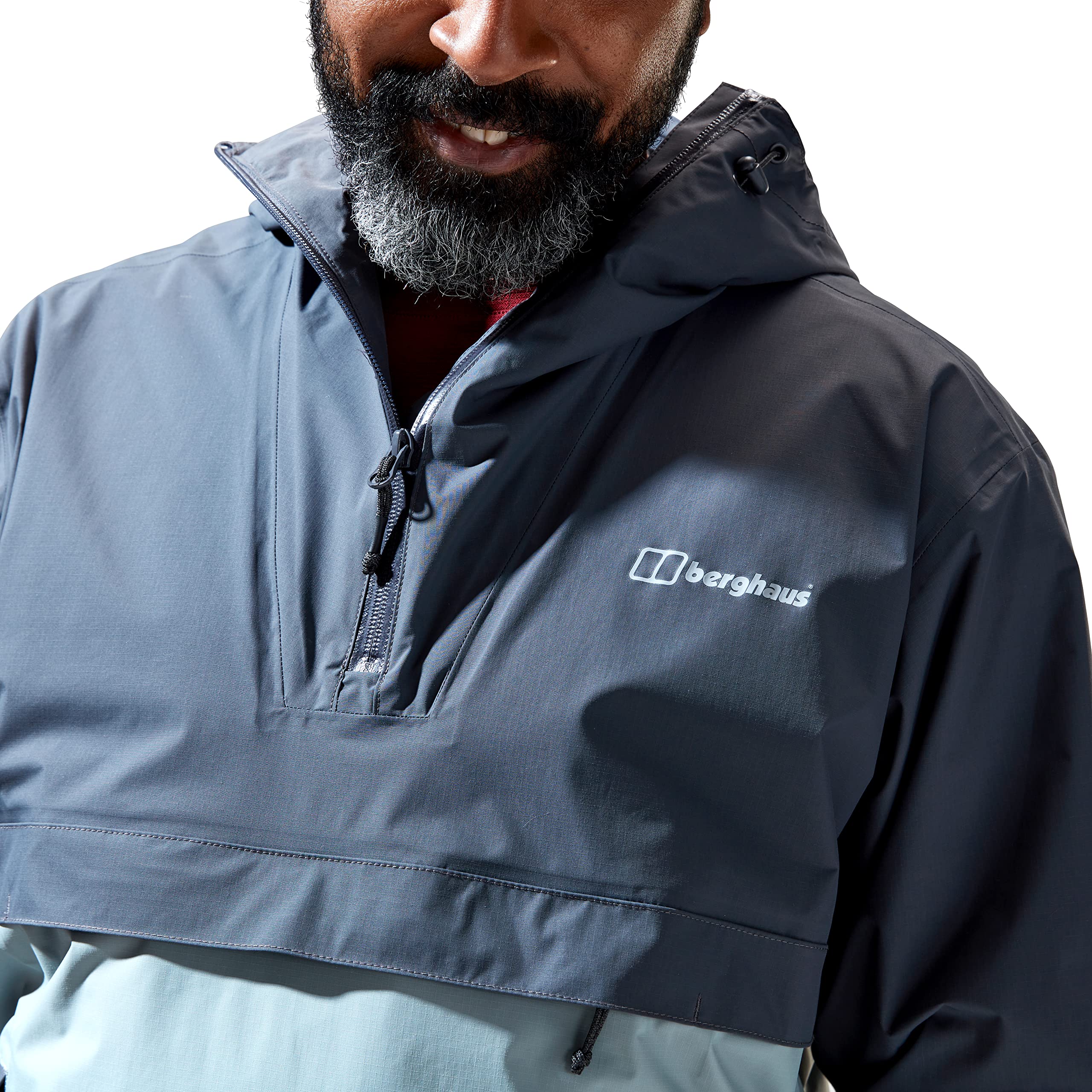 Berghaus Herren Vestment Smock Half Zip Wasserdichte Shell Jacke, strapazierfähiger, atmungsaktiver Regenmantel