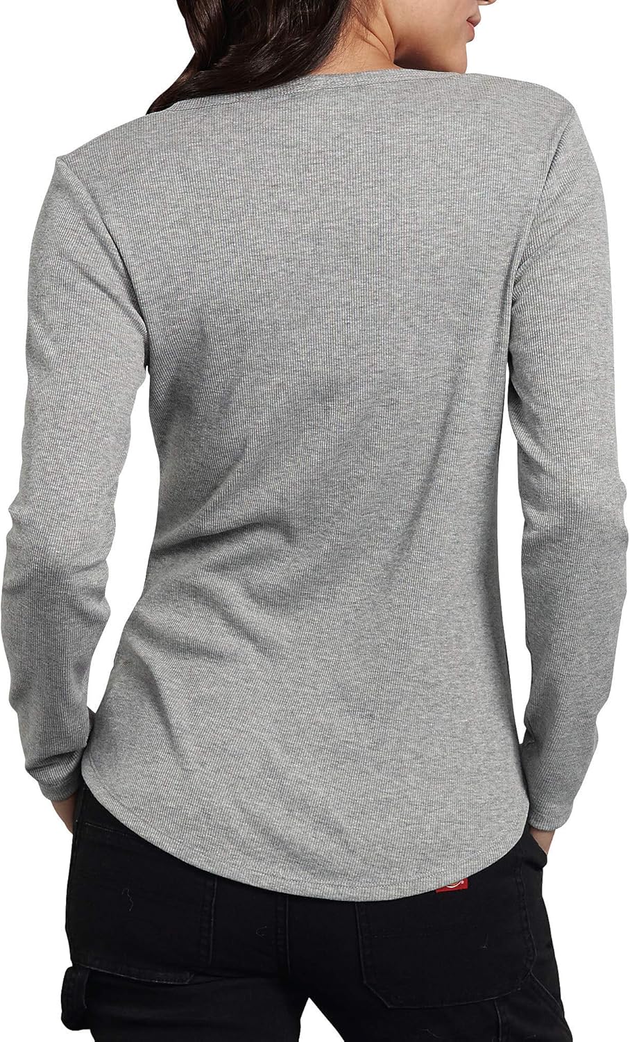 Dickies Women's Long-Sleeve 3-Button Henley Shirt - Image 2