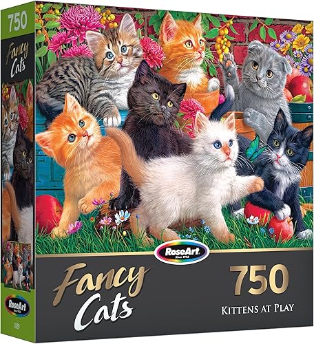 Miniatura 2 de Cra-Z-Art - RoseArt - Fancy Cats 750PC - Gatitos en juego