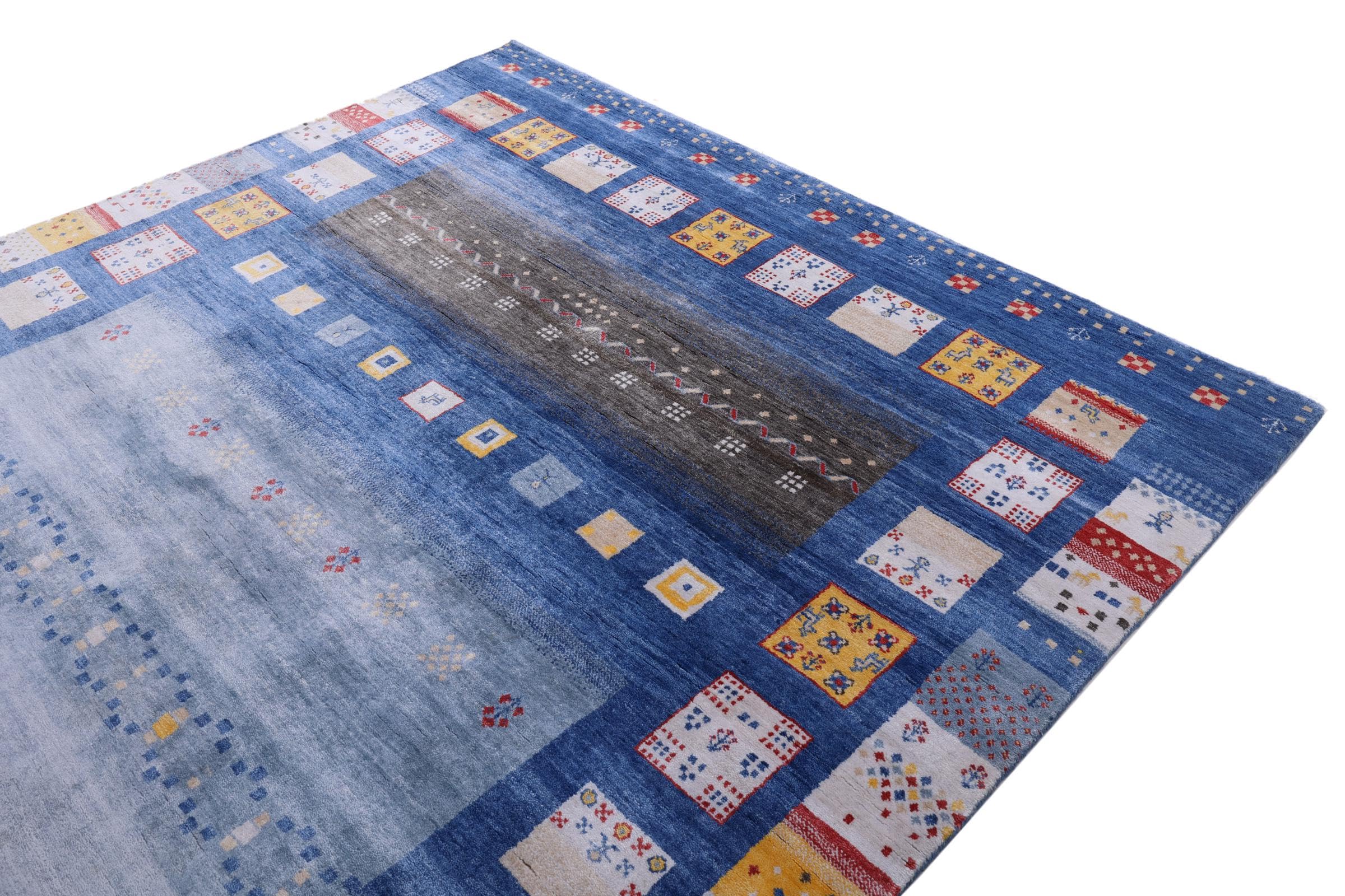 Gabbeh Loribaft 200x307 Ręcznie tkane Nowoczesny Dywan orientalny Dywan Indie