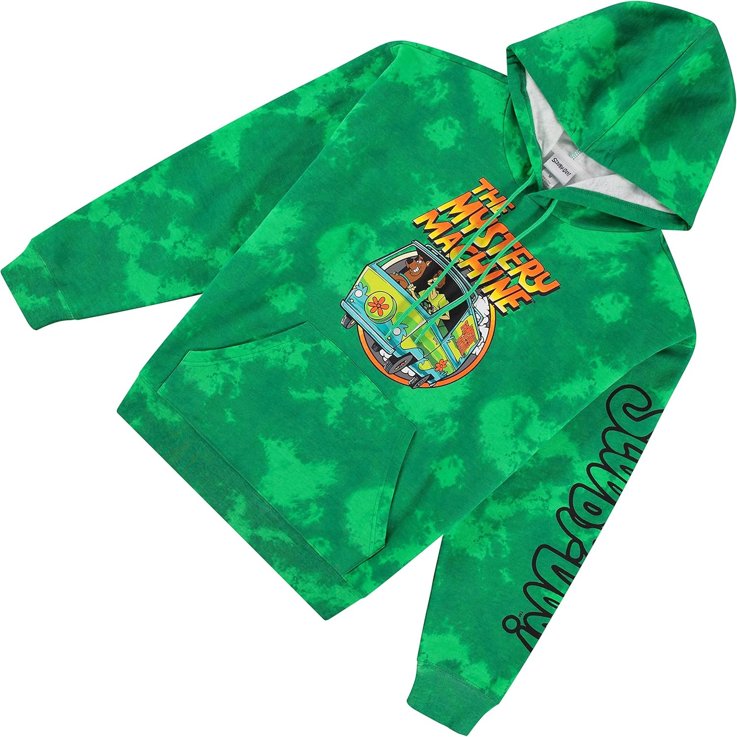 Scooby Doo Mens Throwback Hoodie, Shaggy, Velma Tie Dye Sweatshirt - Throwback Classic Tie Dye Hoodie Sweatshirt