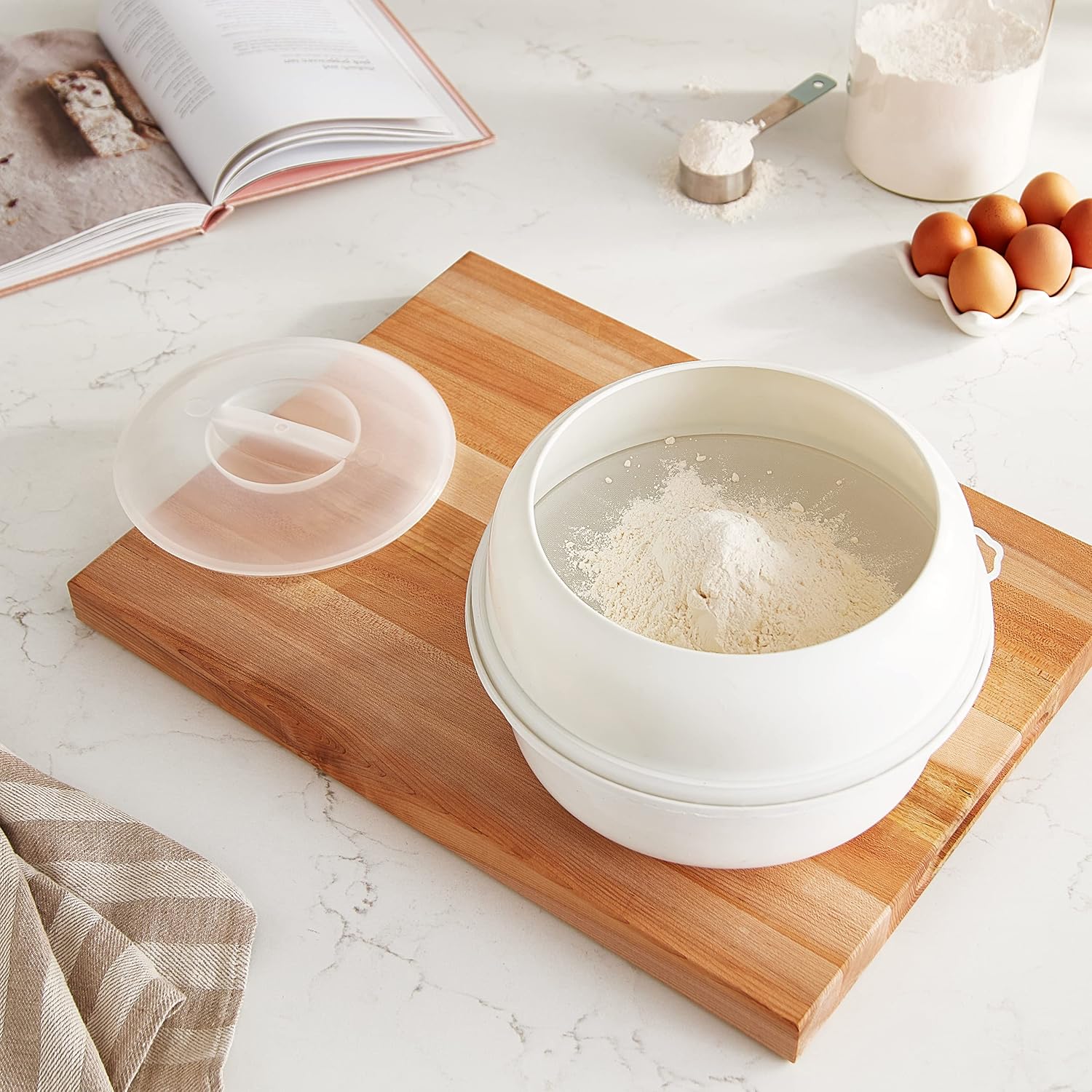YBM Home Sifter With Cover And Bowl, 50 Mesh Ba1029