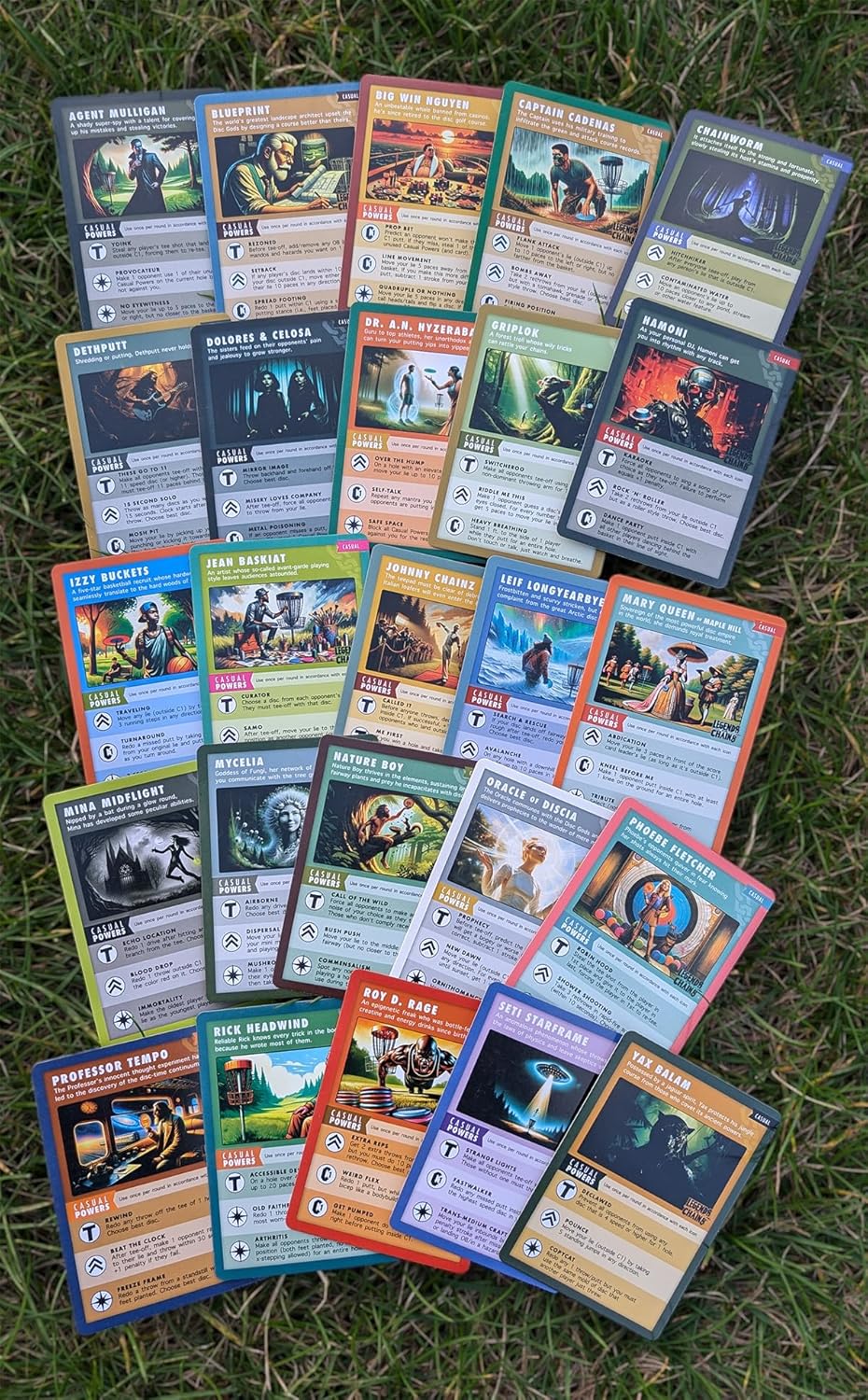 On-Course Disc Golf Card Game – Choose a Character & Unchain Your Destiny - Best Gift for Disc Golf Players