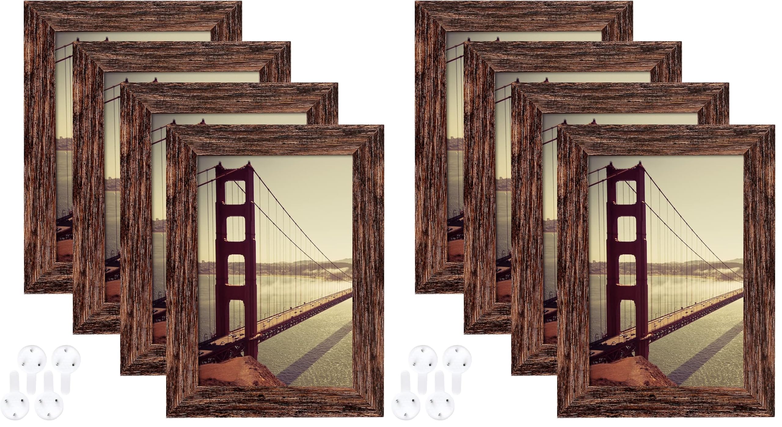 Rustic Farmhouse Picture Frames - Set of 4 -19 Rustic Farmhouse Picture Frames - Set of 4 -19