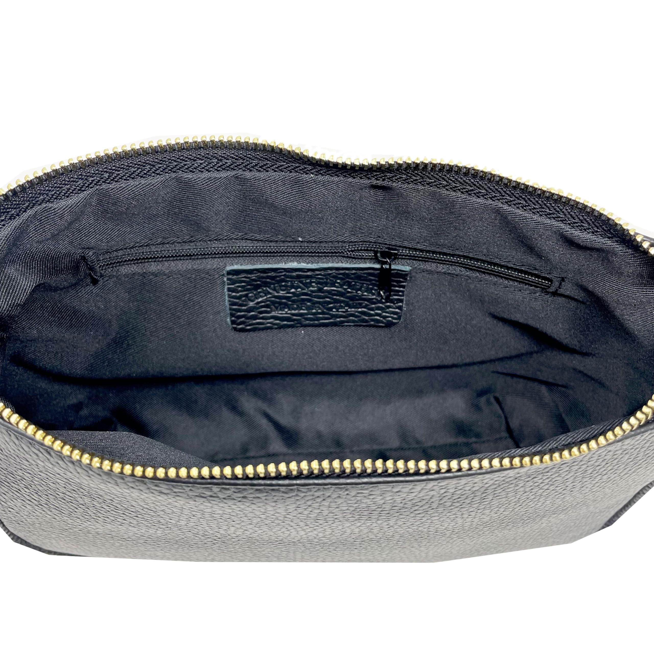 Chicca Borse Pochette Borsetta Donna in Pelle Italiana Tracollina