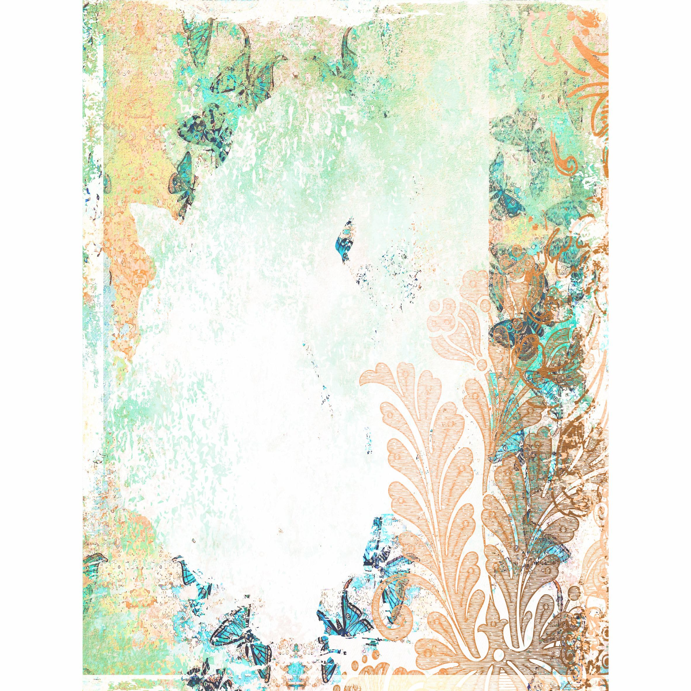 Shabby Blender Rice Paper, 8 x 10,5 Zoll - für Decoupage Furniture Crafts