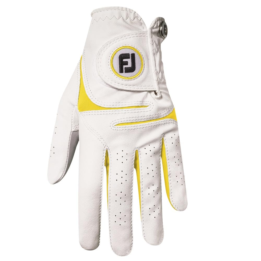 FootJoy 1 New WeatherSof Fashion Women's Golf Glove - Size L LH Yellow