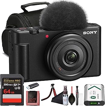 Amazon.com : Sony ZV-1F Vlogging Camera (Black) 20.1 MP 1” Sensor