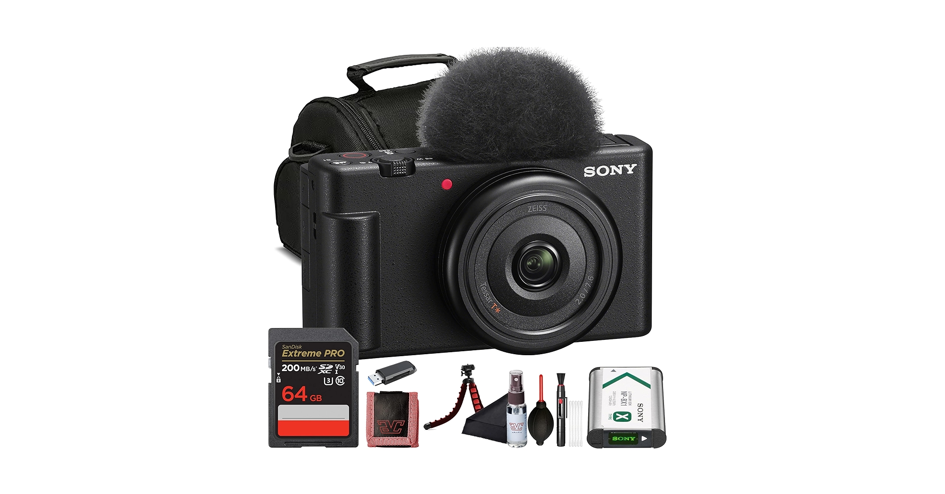 Amazon.com : Sony ZV-1F Vlogging Camera (Black) 20.1 MP 1” Sensor