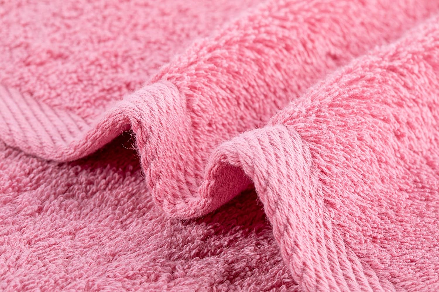 16x28 Premium Quality Ultra Soft and Highly Absorbent heavey Pure Pink Hand Towel Durable for Bathroom, Hotel, Spa, Salon and Gym Set of 2 - Image 6