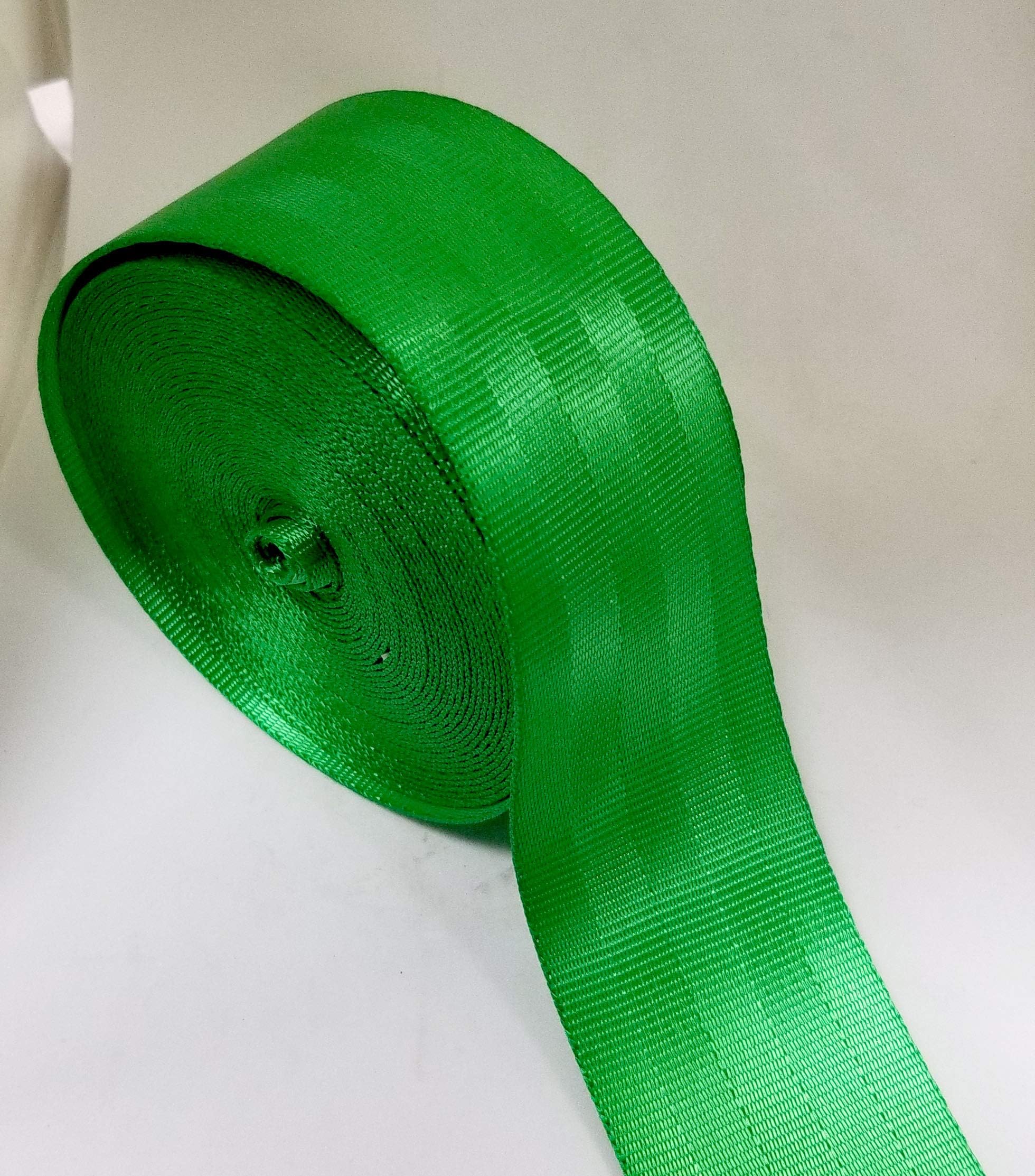 MTP 2" 5cm x 10 Yards (Green) Seat-Belt Green Polyester Webbing Strap Repair 5 Panel 5000 lbs 5 Panel (2" x 10 Yards, Green)