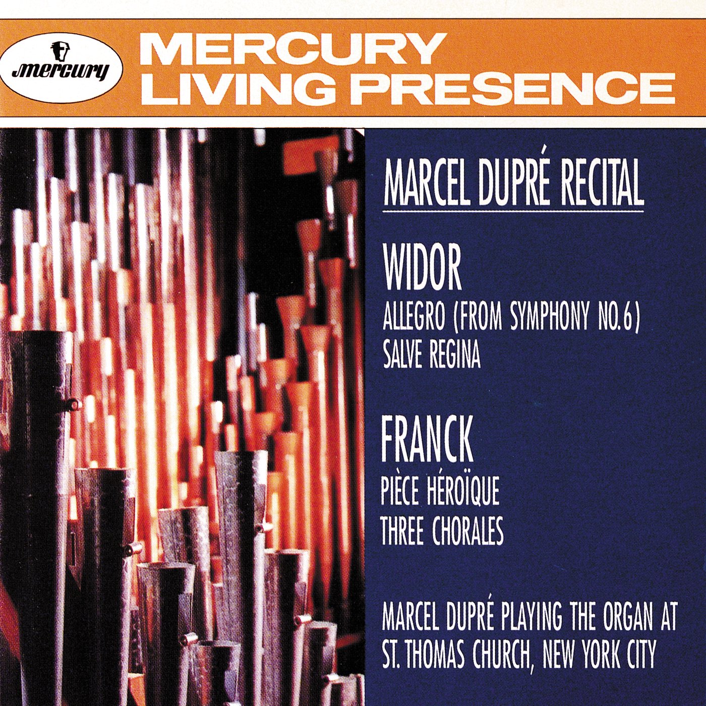 Widor: Symphony No.6: Allegro; Salve Regina/Franck: Piece Heroique; Three Chorales [Audio CD] DUPRE,MARCEL