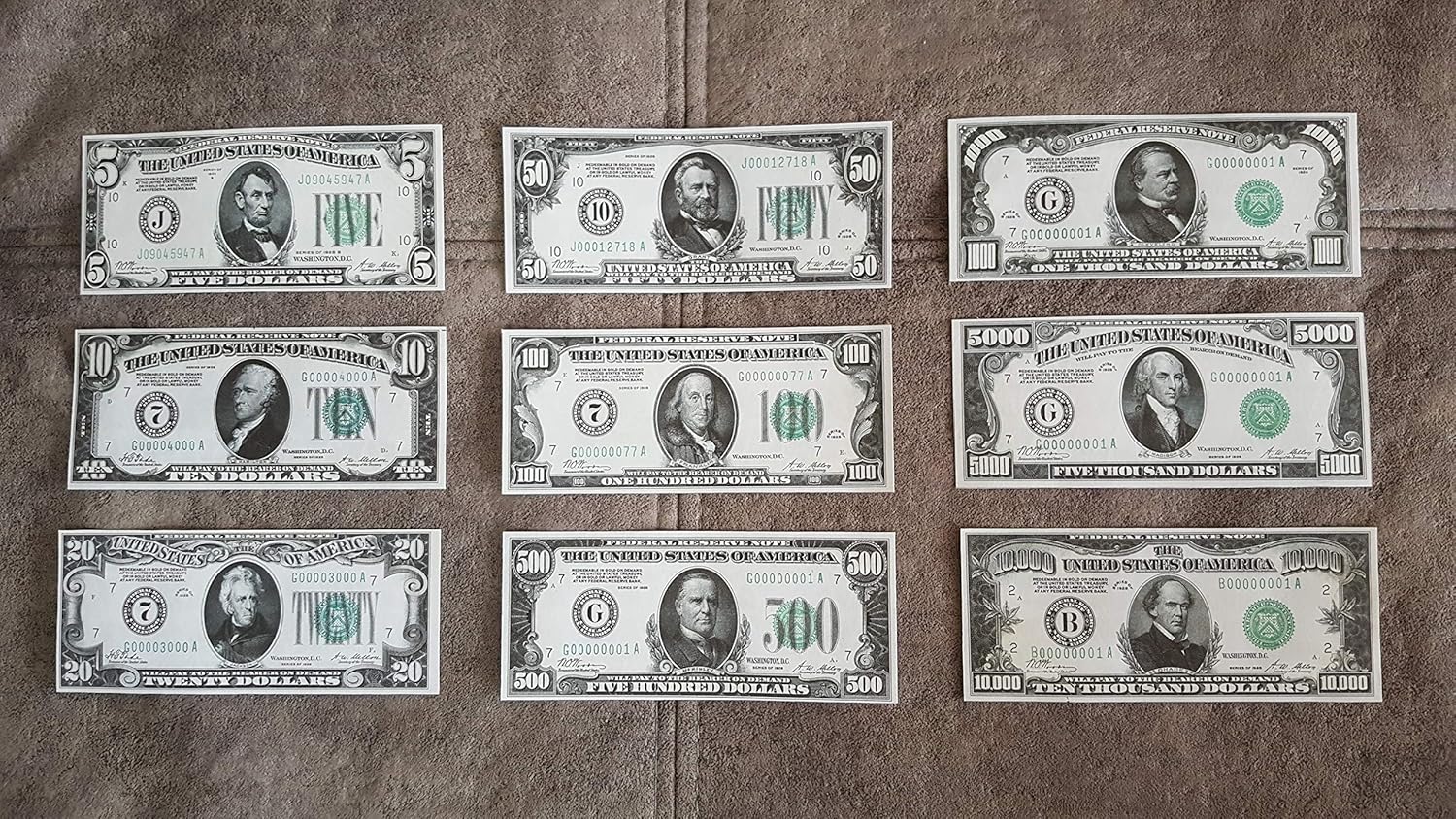 Reprint on Paper with W/M United States 1928