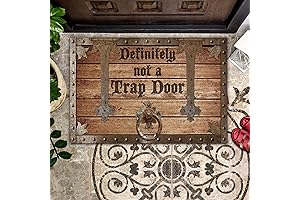 Bestcustom Definitely Not A Trap Door Indoor and Outdoor Doormat