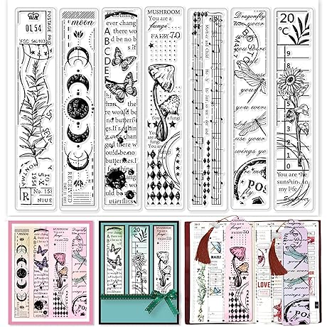 GLOBLELAND Clear Vintage Silicone Stamps for Crafting