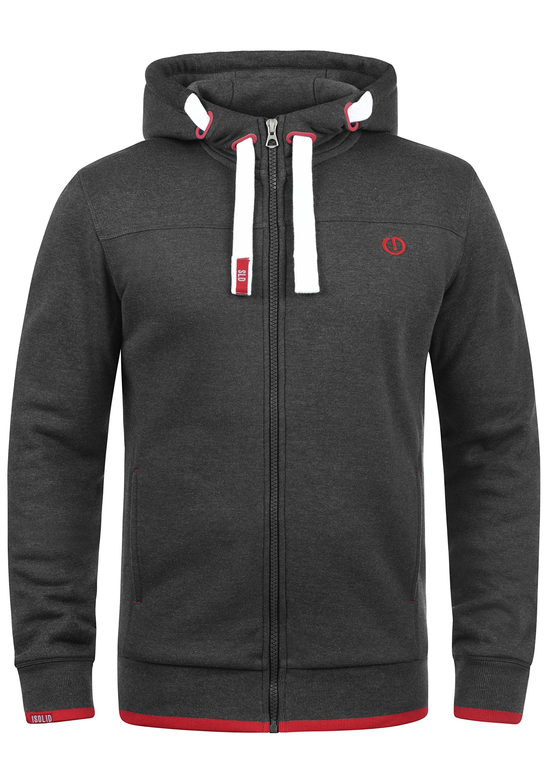 !Solid BenjaminZip Chaqueta Sudadera con Capucha Hoodie para Hombre con Capucha con Cremallera con Forro Polar Suave Al Tacto