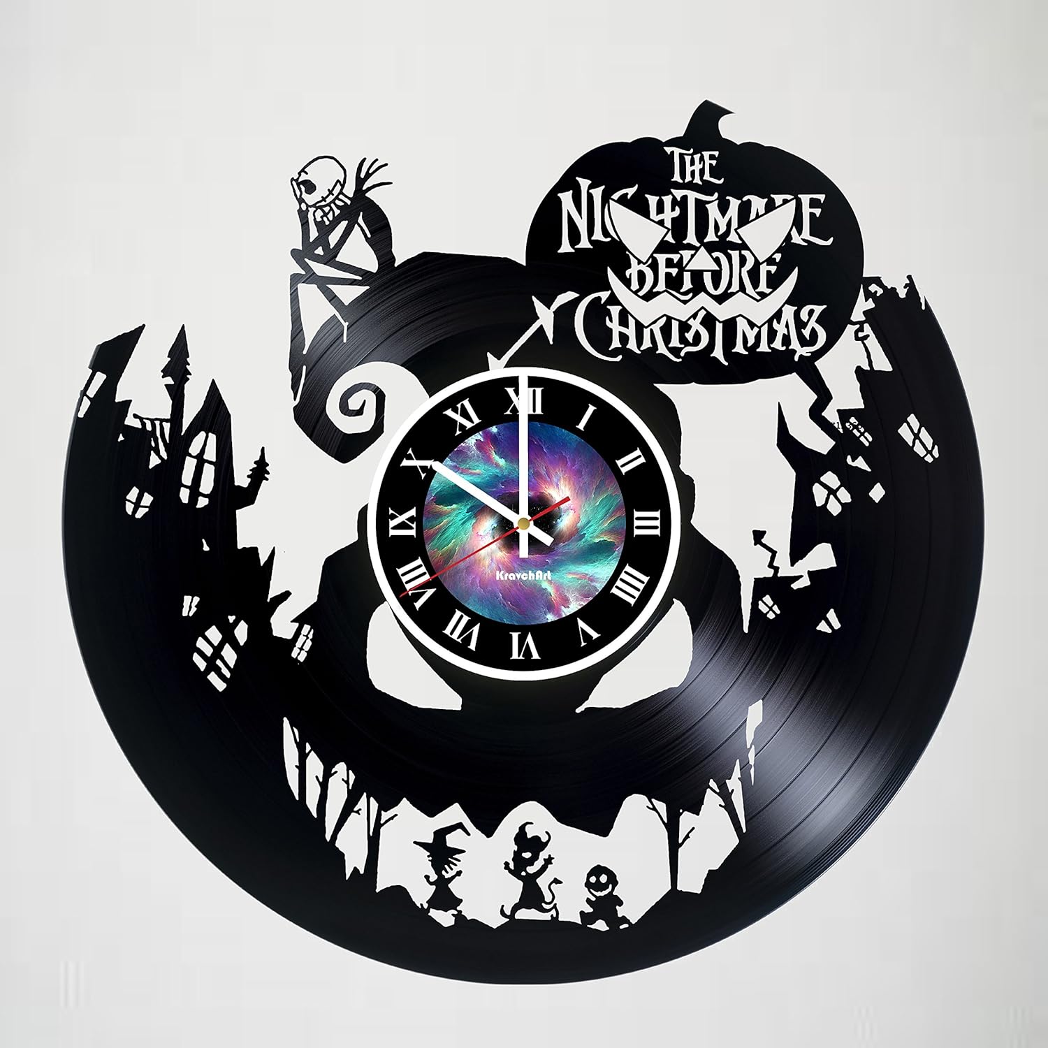 Halloween Wall Clock Incredible Vinyl Record Vintage Wall Clock - Room Decor Unique Living Kitchen KidsRoom Wall Decor - Gift idea for Children, Teens, Adults