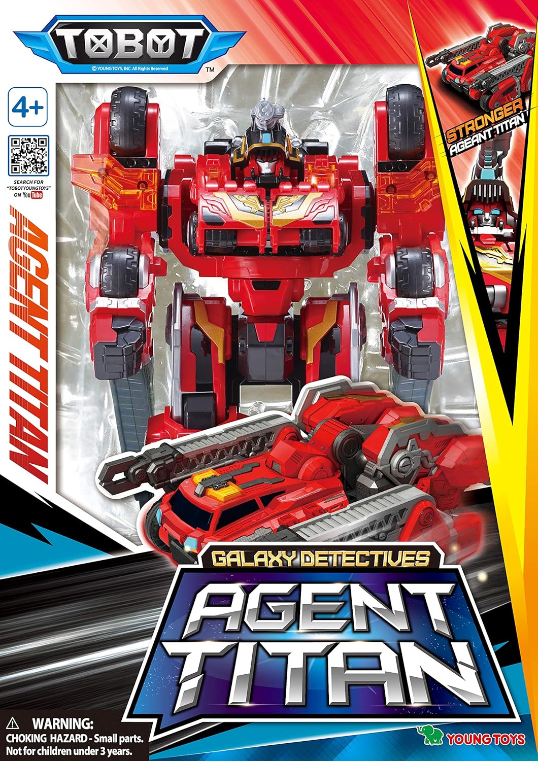 Exсluѕіvе Sресіаl Integration Tobot Youngtoys Car Transforming Collectible Car to Robot Animation Character (Tobot GD Agent Titan)