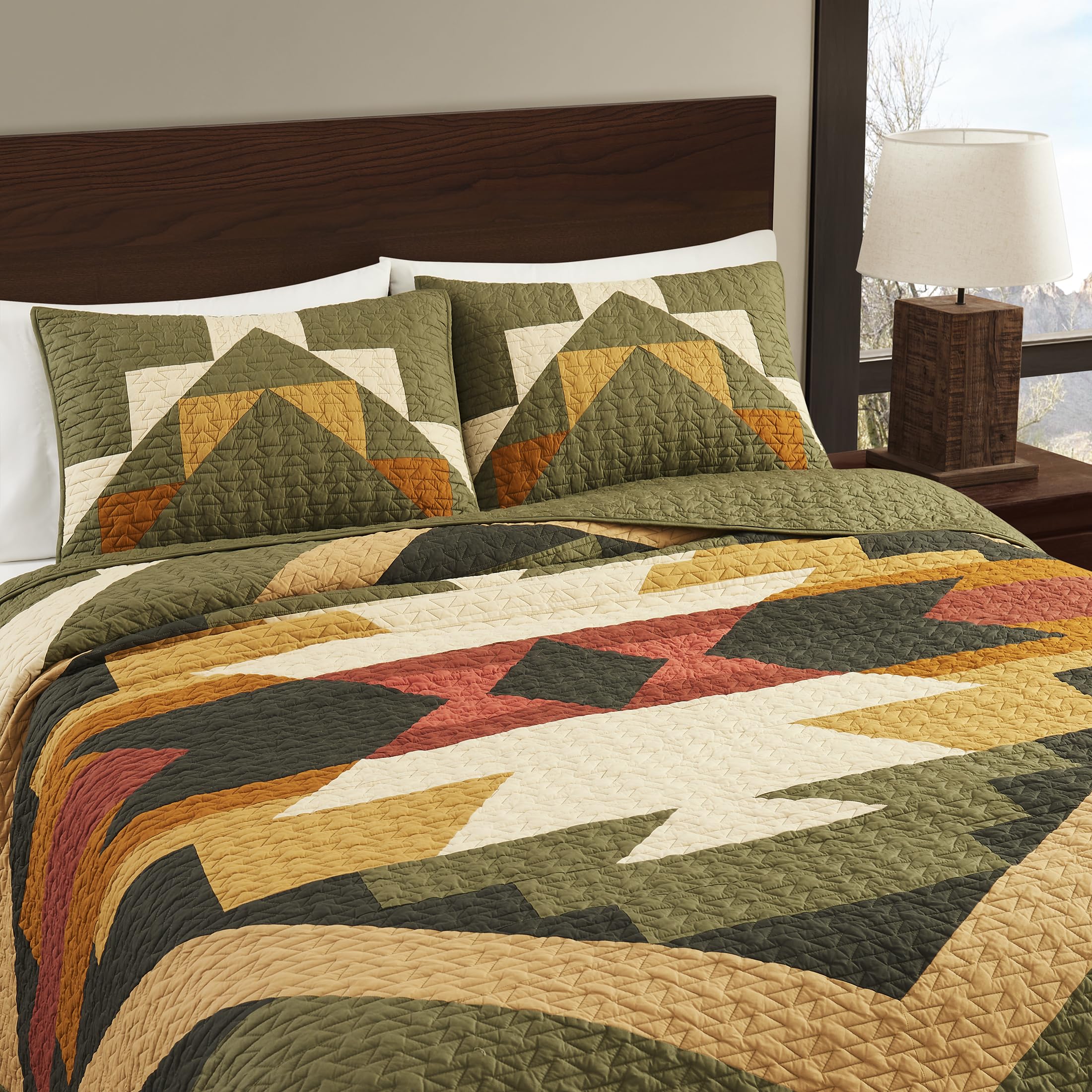 Amazon.com: Pendleton King Quilt Set – 100% Cotton 3 Piece Quilt